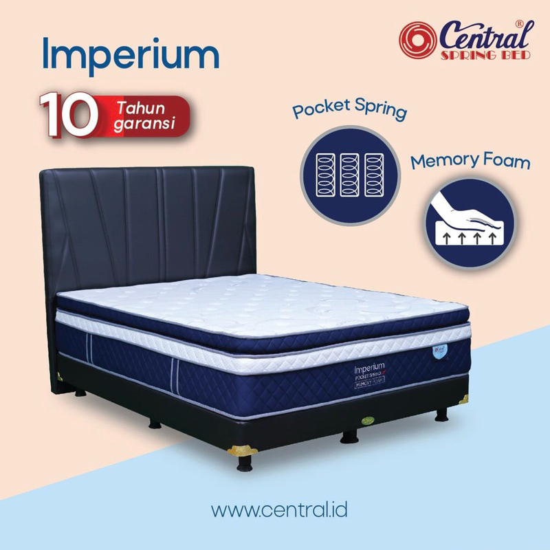 Kasur Springbed Central IMPERIUM Double Plushtop Pocket Springs