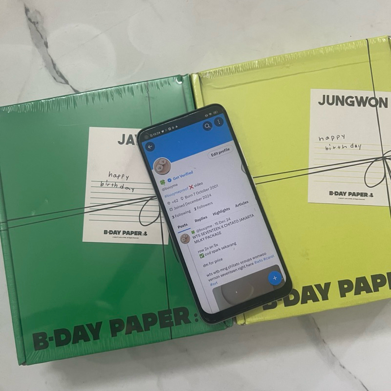 enhypen jay jungwon birthday bday paper 2024 sealed