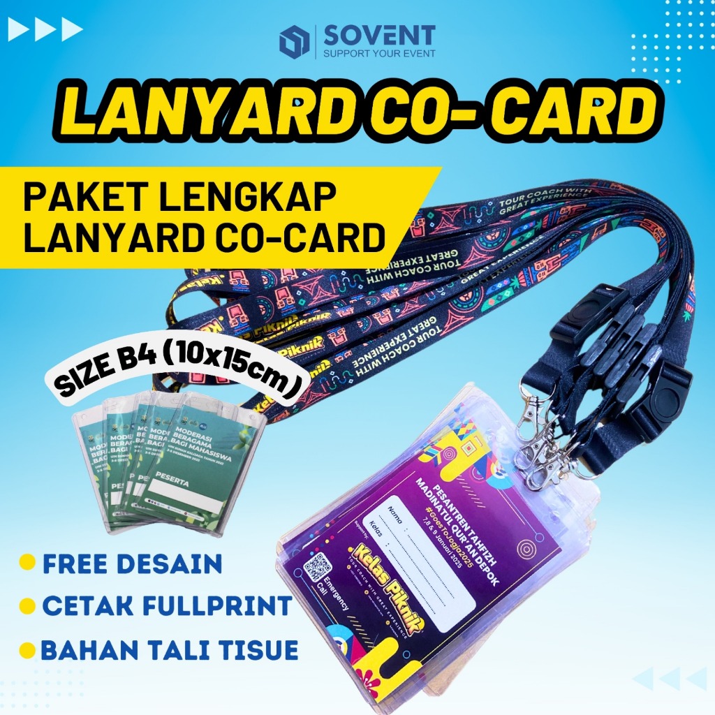 

COCARD BUNDLING LANYARD + CARD PAPER SIZE B4
