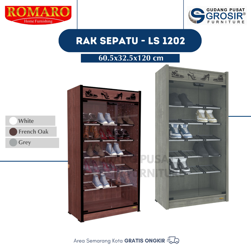 ROMARO - LS 1202 - Lemari Sepatu Susun / Rak Sepatu / Lemari Sepatu / Storage