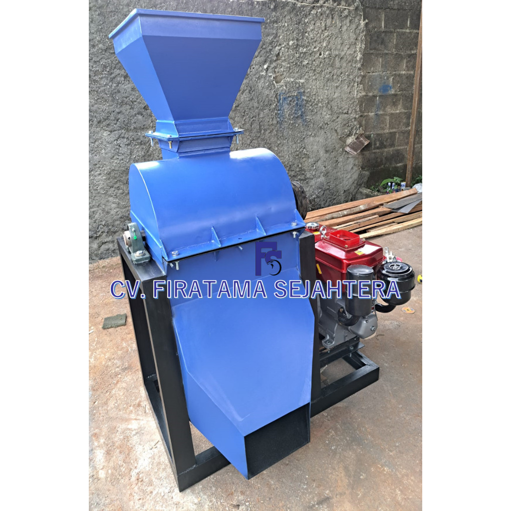 Mesin Penepung Jagung  - Mesin Hammer Mill Besi dengan Mesin Diesel 10 HP