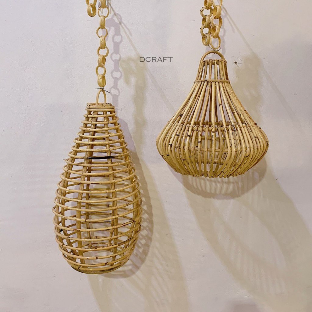 Kap Lampu Rotan Dekorasi Kap Lampu Furniture
