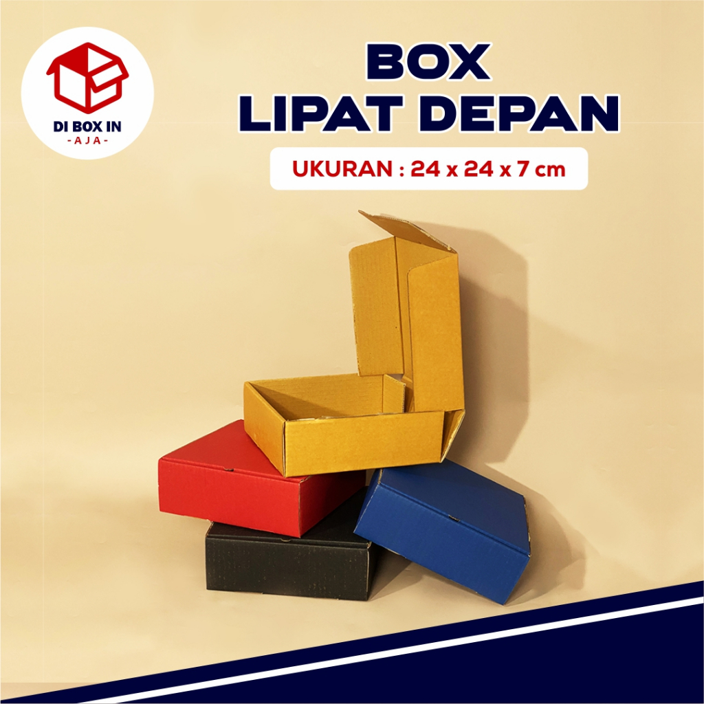 

Kardus/Box DC LD 24 x 24 x 7 cm - Kuker toples 250 gram isi 6 - Bisa Custon Ukuran dan Sablon