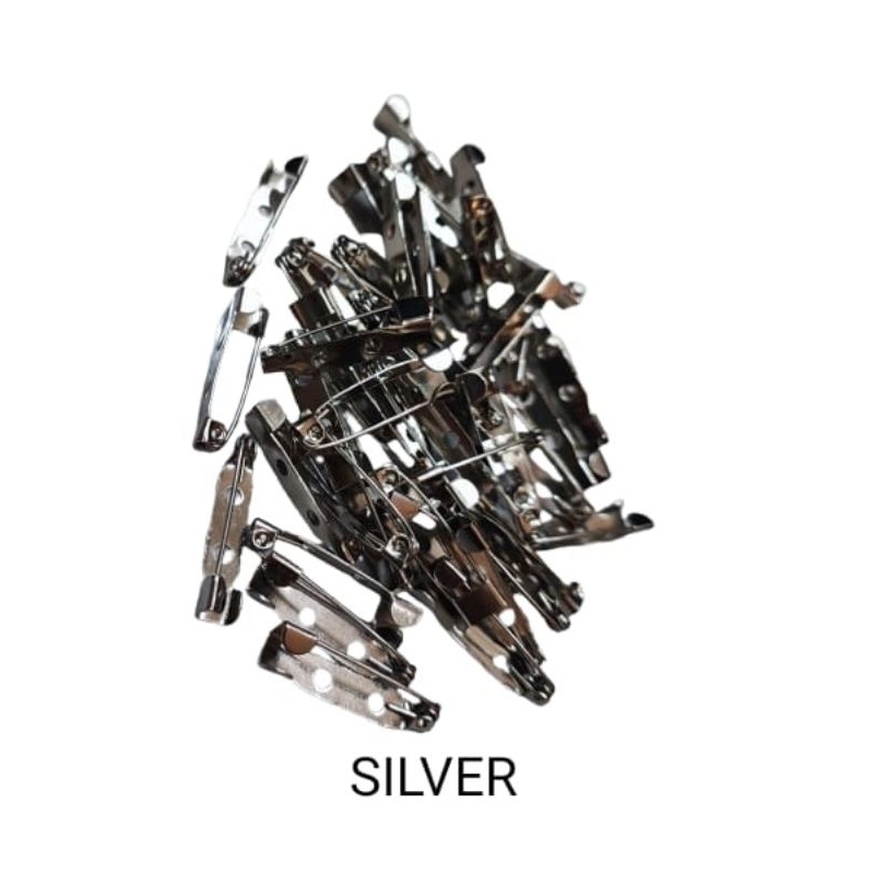 peniti bros besi/peniti jarum/ gold/silver/bronze