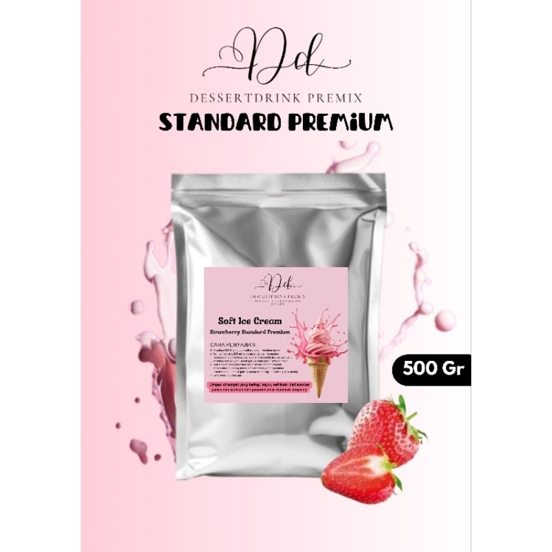 

Bubuk Soft Ice Cream Rasa STRAWBERRY 500Gram Standard Premium Dessertdrink Powder / Ice Cream MURAH / Bubuk Ice Cream 500 Gram Aneka Rasa / Bahan Ice Cream Varian Rasa / Bubuk Ice Cream / Ice Cream Powder / Bubuk Es Cream / Bubuk Es Krim / Tepung Es Krim