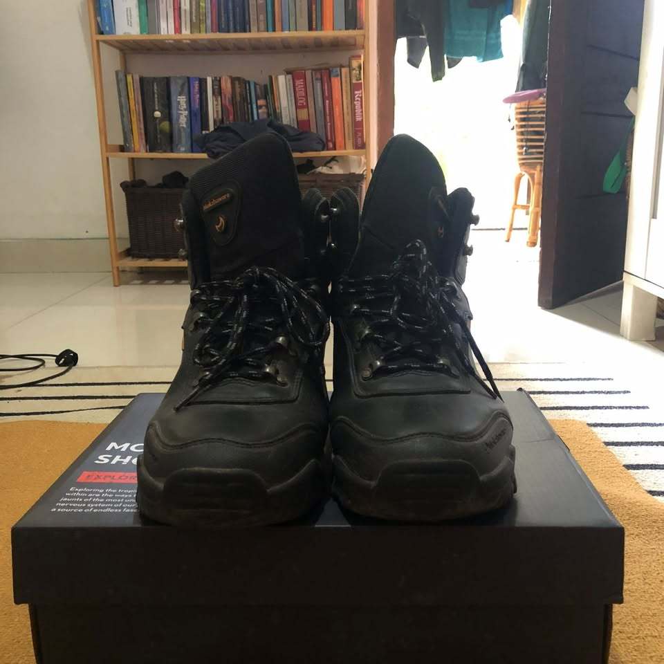 Waterproof Mokzhaware Reality NB WP Sepatu Gunung Hitam Abu/Hiking Boots Black Grey