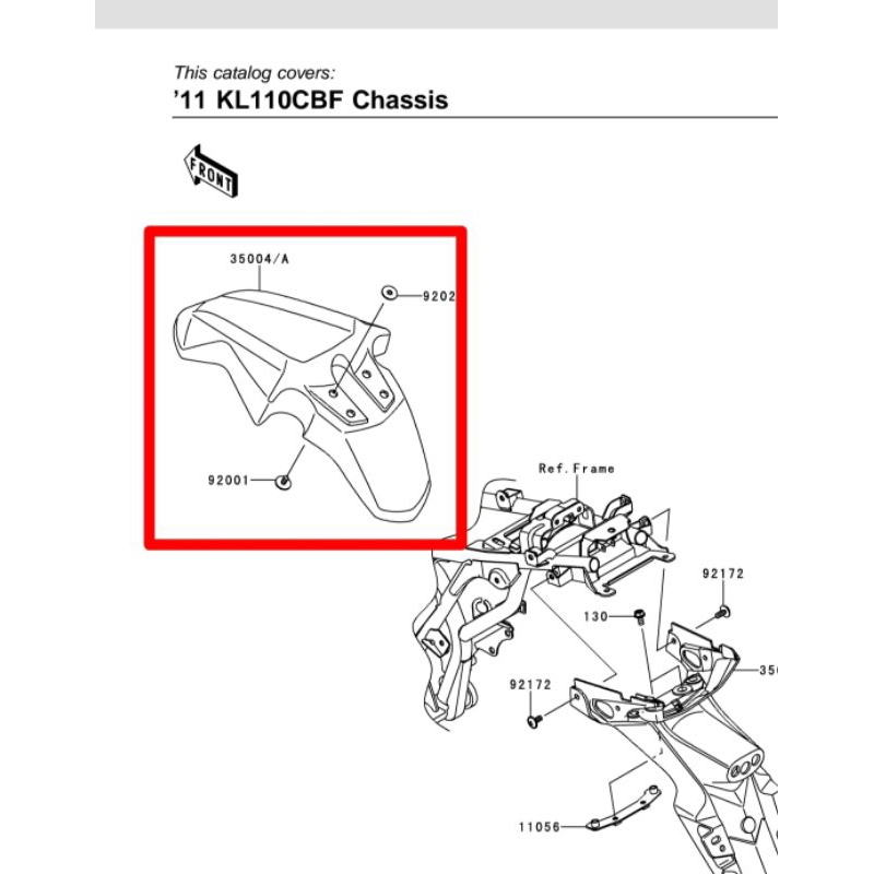 SPAKBOR SLEBOR DEPAN KAWASAKI KSR 110 KSR110 ORIGINAL KAWASAKI