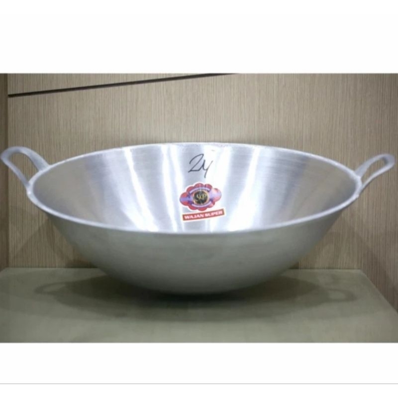 Wajan Aluminium Wajan Cor Wajan Super SP 24 Merah Penggorengan