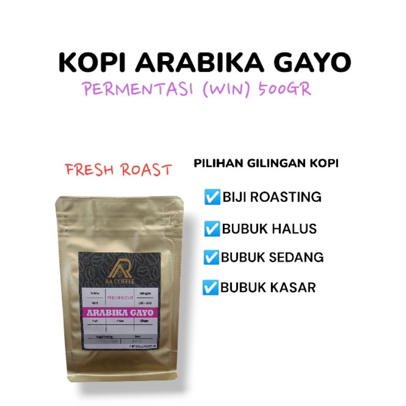 

KOPI ARABIKA PREMIUM GAYO PERMENTASI (WIN)/500GR
