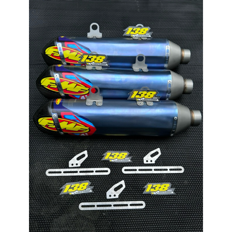 SLENCER ONLY FMF SET BREKET PNP KLX CRF WR155 | SUPERCOPY GRADE A |