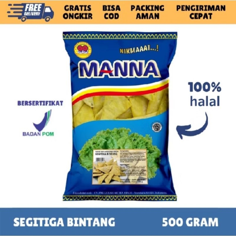 

MANNA SEGITIGA BINTANG/SAMOSA 500GR