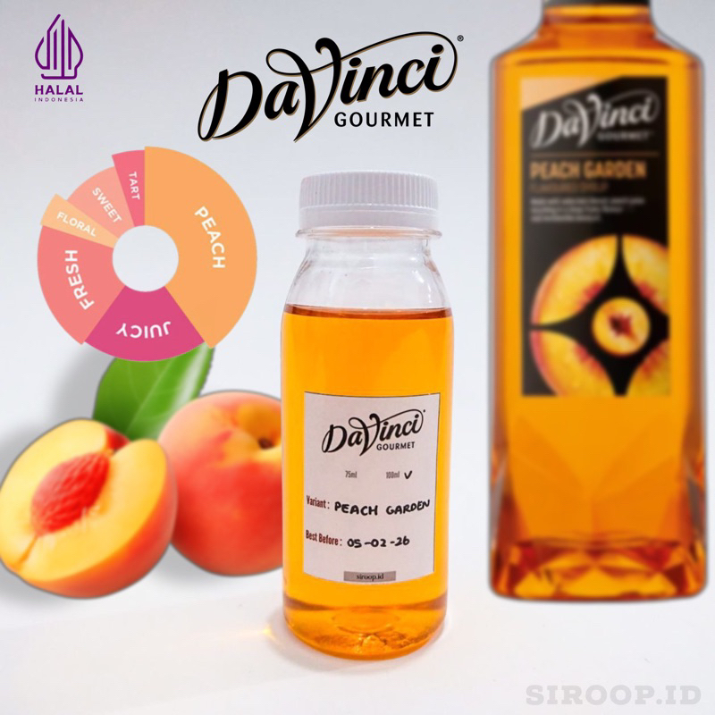 

Davinci Peach Garden Syrup Flavour Repack (30ml,75ml,100ml)