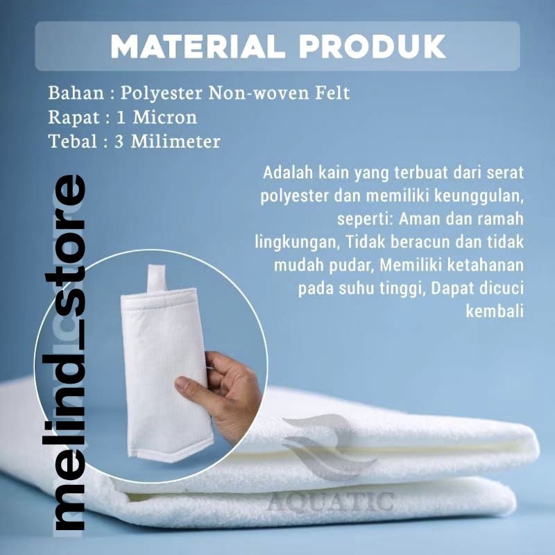 FILTER AIR KERAN KAIN SARINGAN PENJERNIH AIR