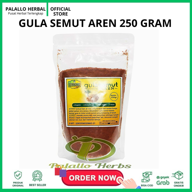 

Gula Semut Aren Syifacare 250gr - Gula Aren Murni Alami, Sehat dan Lezat