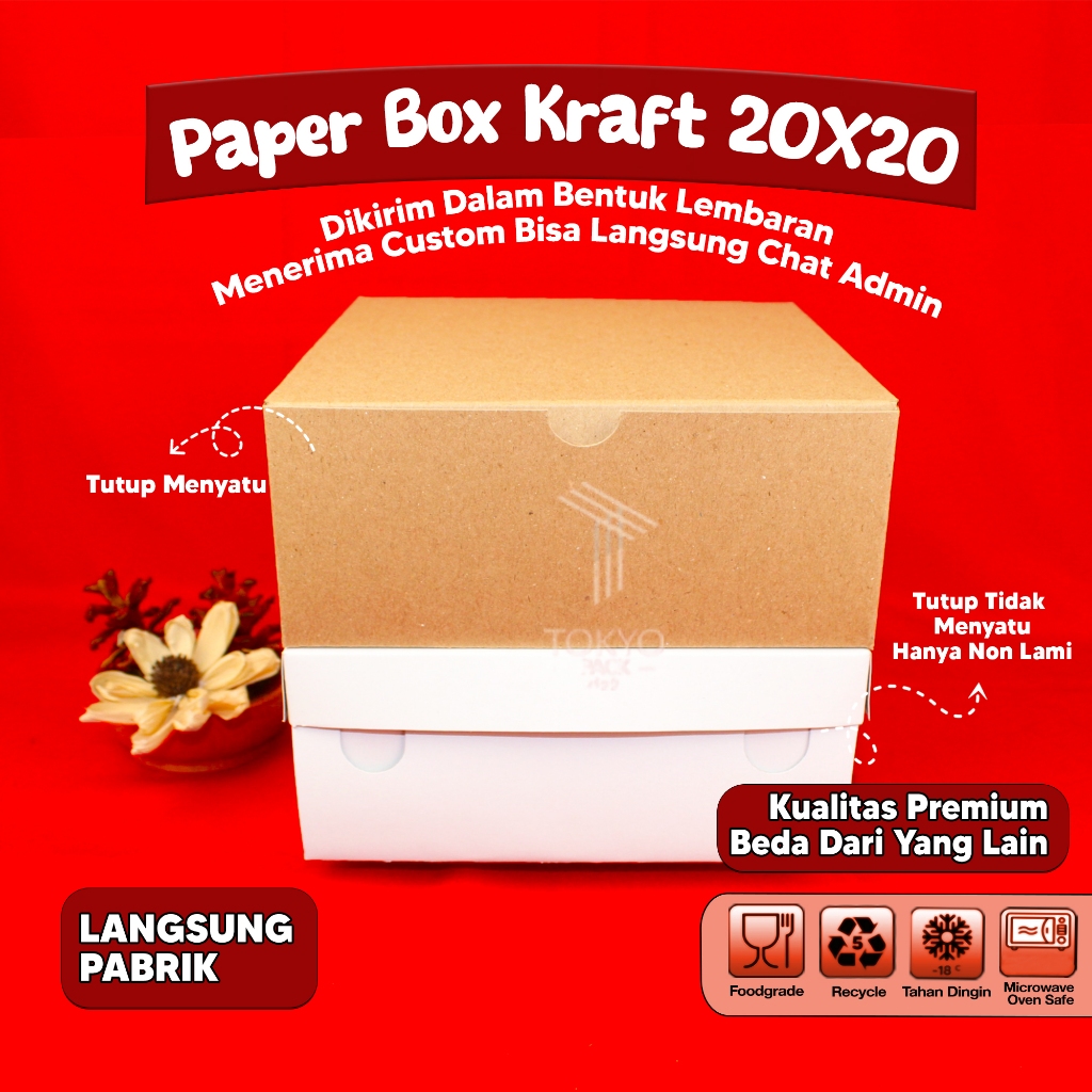 

DUS NASI 20X20 /KATERING BOX/DUS KATERING TEBAL