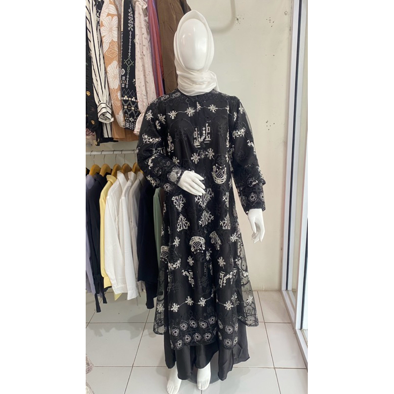 Gamis Outer / Gamis Brukat / Gamis 2in1