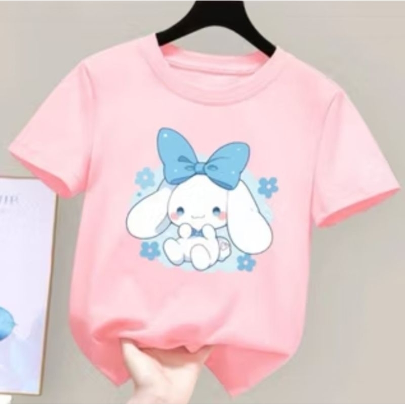 baju kaos unisex anak perempuan untuk umur 1-10 tahun