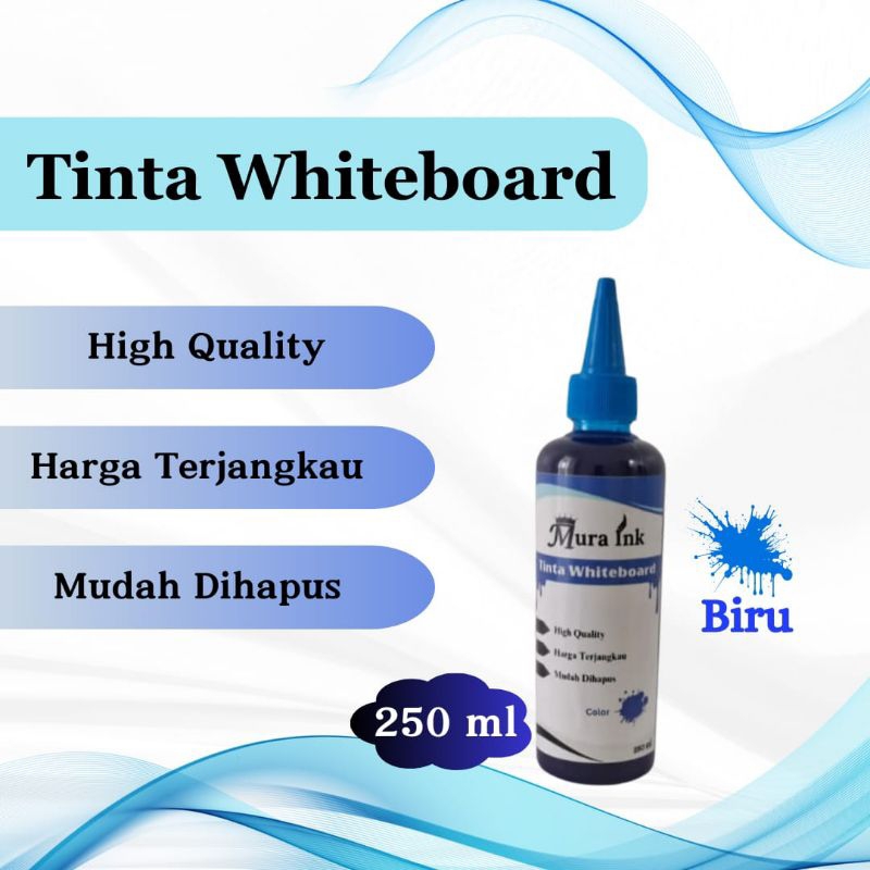 

Tinta whiteboard biru 250 ml Mura ink