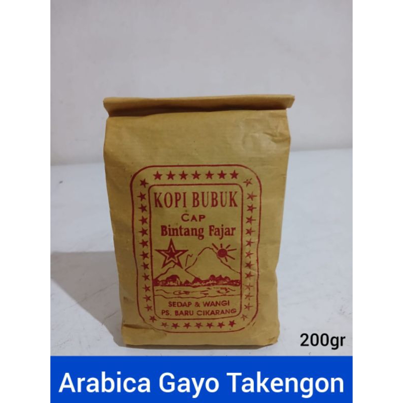 

Kopi Arabica Gayo Takengon Arabica Coffee (Biji/Bubuk) -200Gram