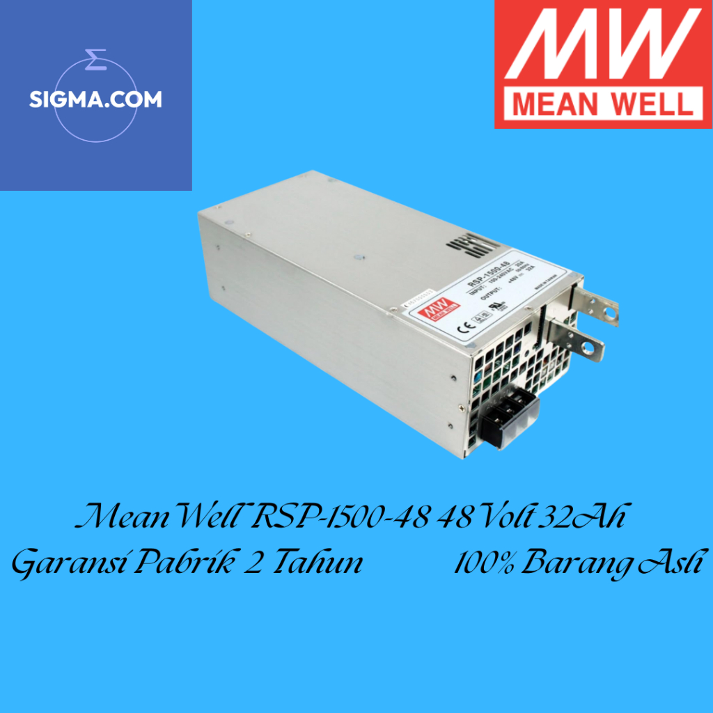 Adaptor MeanWell Mean Well RSP 1500-48 48V 48 Volt 32Ah 32 Ampere Barang Asli