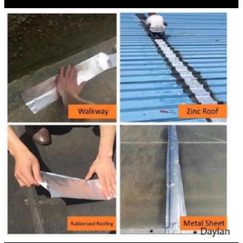 LAKBAN ANTI BOCOR LEM ANTI AIR ALUMINIUM FOIL BUTYL SUPER MAKASSAR