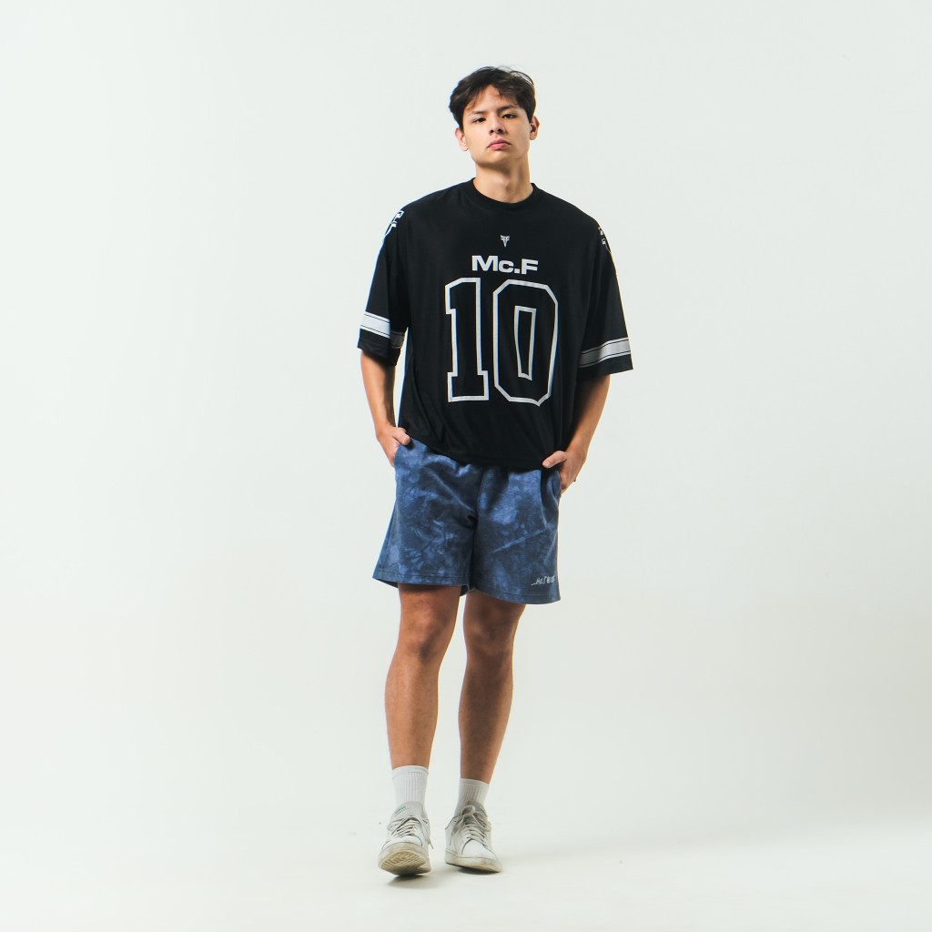 T-SHIRT / STRIPE 10 / MESH / OVERSIZE
