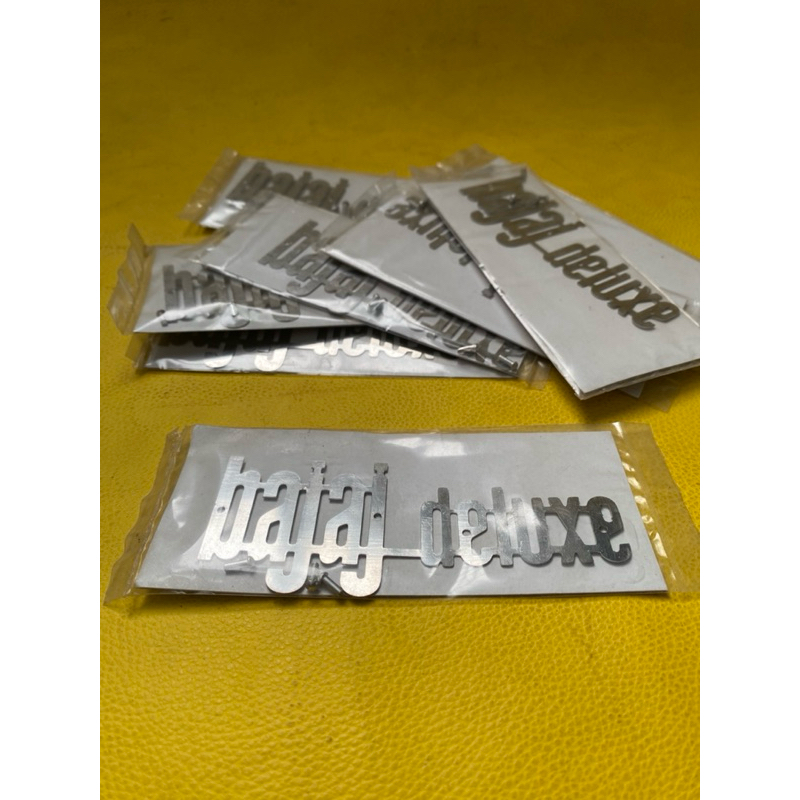 emblem logo depan belakang scooter bajaj deluxe ori