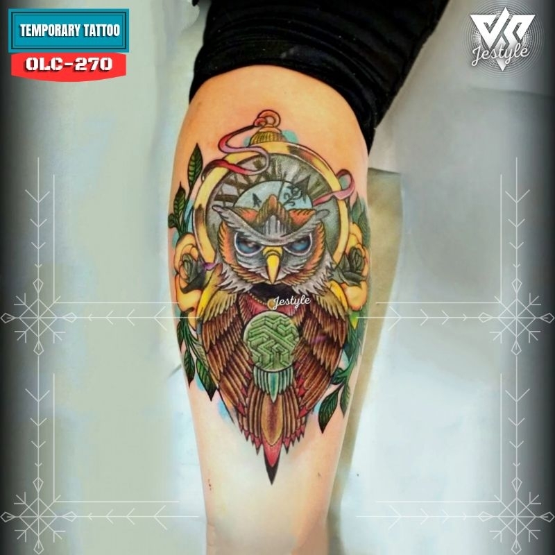 [OLC-270] Tato Temporer Temporary Tattoo burung hantu