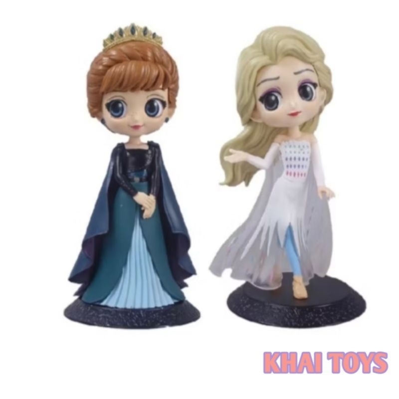CAKE TOPPER ELSA WHITE FROZEN FIGURE PAJANGAN PRINCESS HIASAN KUE DEKORASI TART