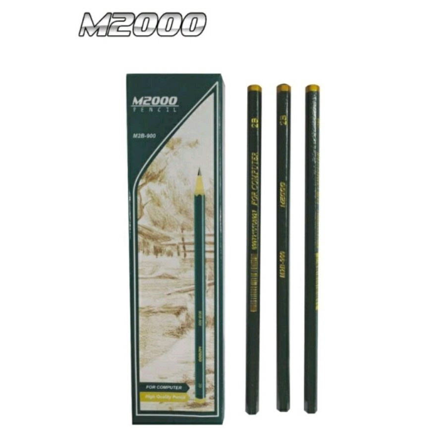 

Promo Bonus 15 Pencil Pensil 2B M2 pinsil M2B9 Hijau Isi 12 Pcs