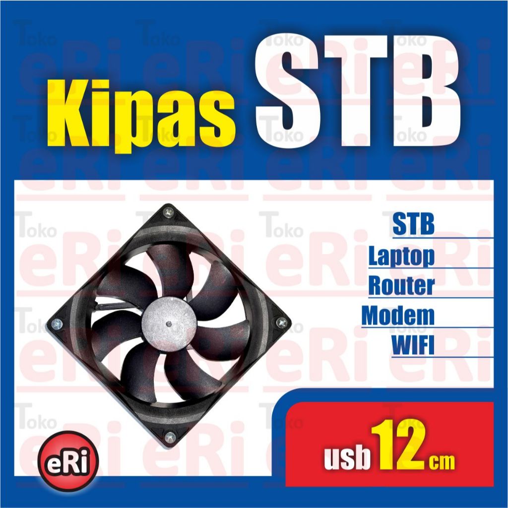 Kipas Pendingin STB ROUTER / Cooling Fan LAPTOP MODEM WIFI / Cooler TV BOX / USB Adaptor 12cm