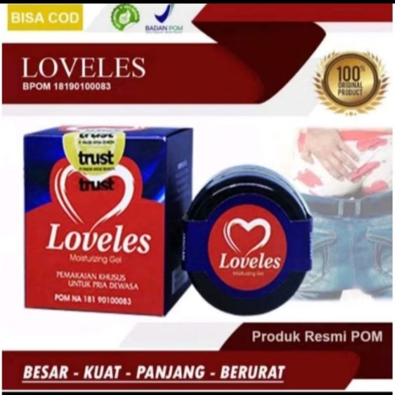 LOVELESS moisturizing gel asli obat kuat pria oles cream 100% herbal original