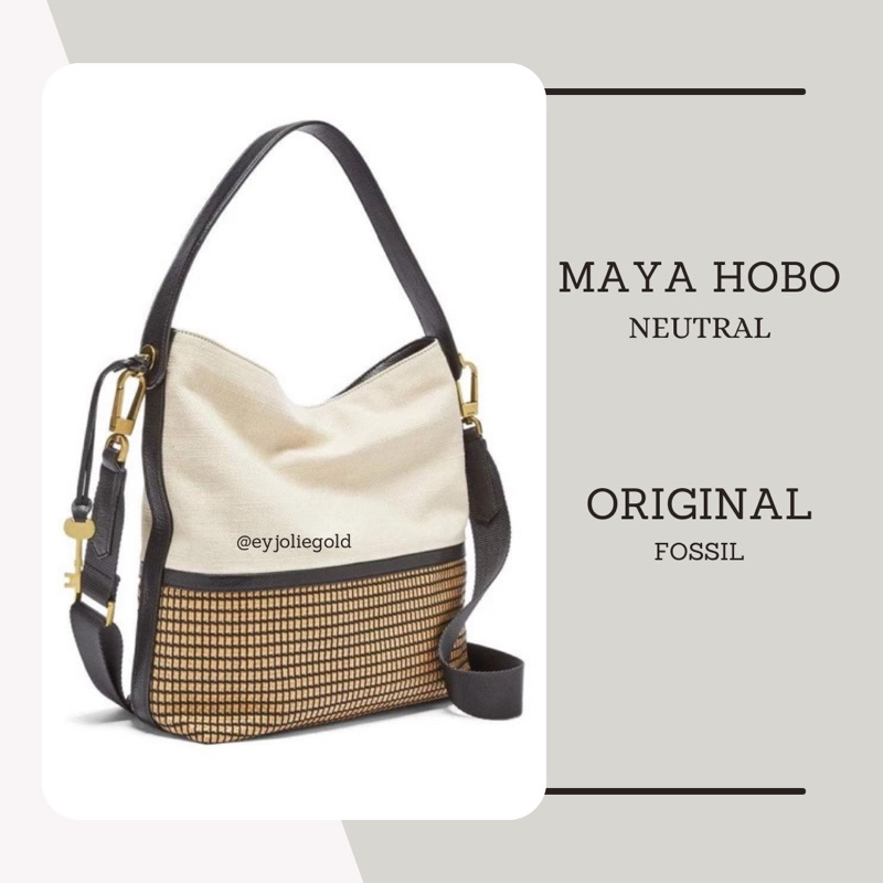 Tas FOSSIL Maya Hobo Neutral Multi Original