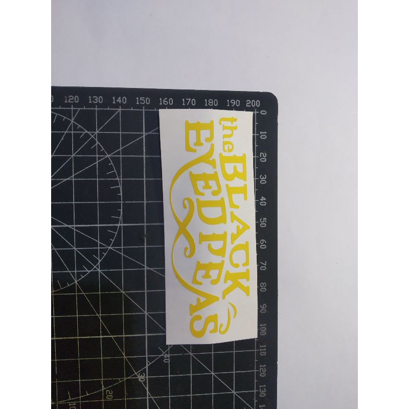 

stiker cutting the black eyed peas