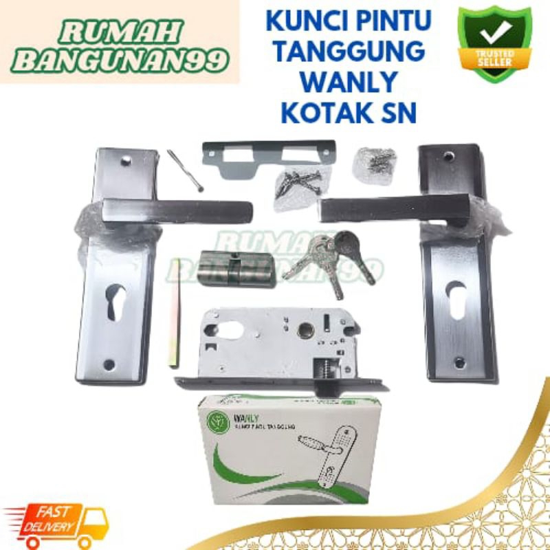 Slot / Kunci Pintu Tanggung Wanly/Flc Babet Kotak SN