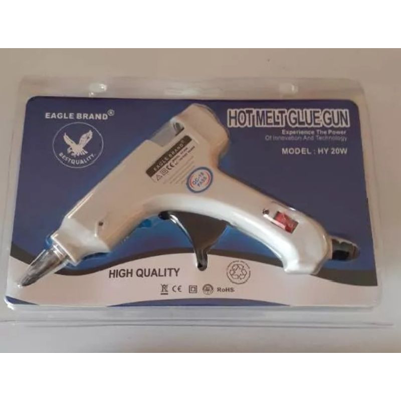 

[JIB] BAYAR Glue Gun / Lem Tembak 20W dan Refil 10 pcs ukuran 7 mm panjang 13 cm LIM TEMBAK LEM