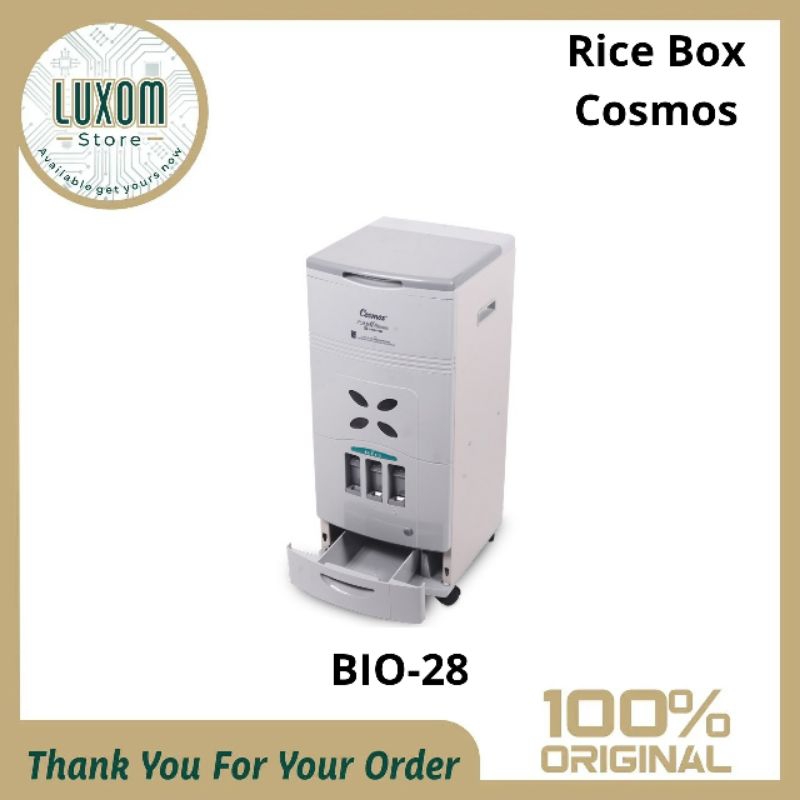 Rice Box Cosmos Bio-28/Rice Box Cosmos/Rice Box/Cosmos/Tempat beras/Wadah beras
