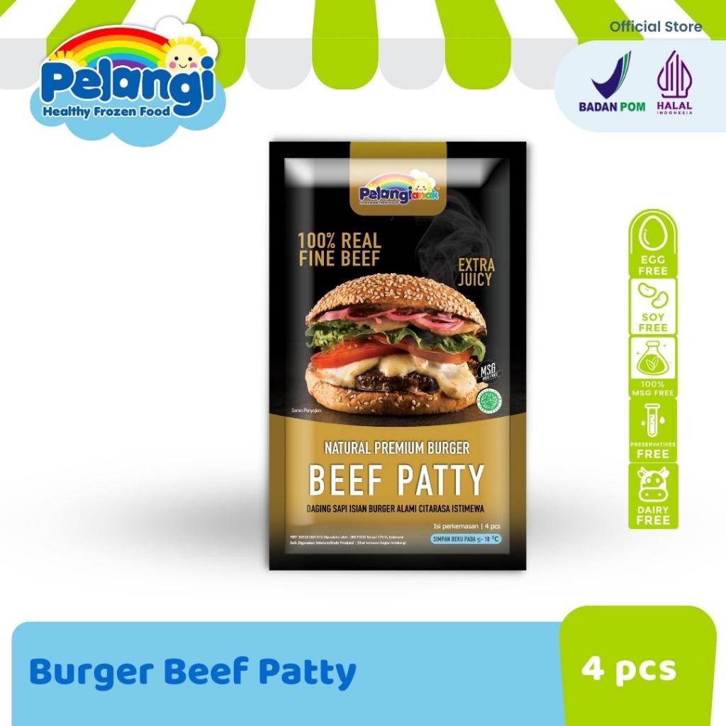 

Pelangi Non MSG/MPASI/Homemade Beef Patty Natural Homestyle Burger 250 gr (4 pcs) [FRZ]