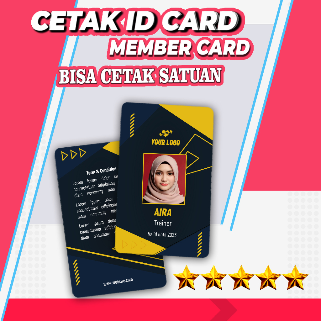 

CETAK ID CARD MURAH / 2 SISI - KARTU MAHASISWA - KARTU KARYAWAN - Anti Luntur & Tahan Air