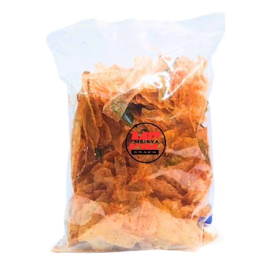 

Kripik kaca - 1kg kripca / kripik kaca pedas daun jeruk