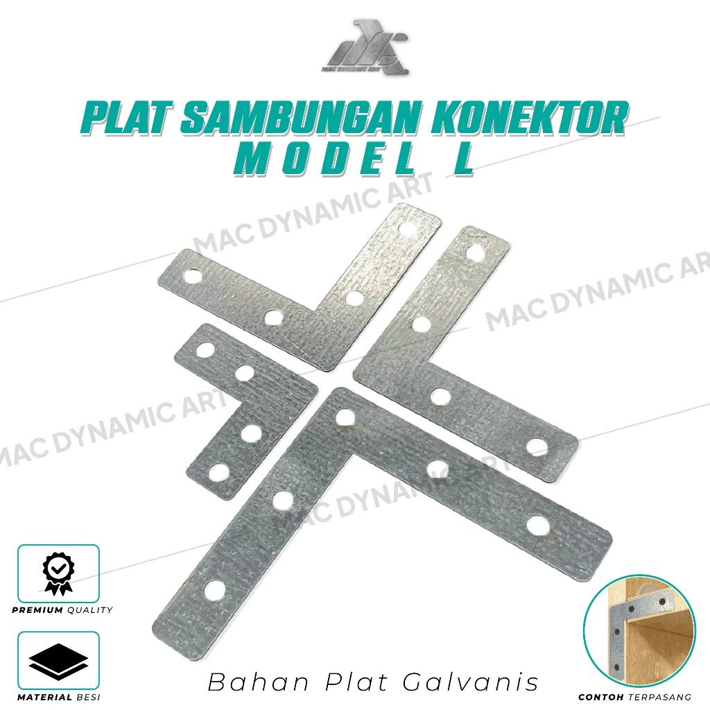 PLAT SAMBUNGAN KONEKTOR SIKU L - PLAT KONEKTOR SIKU L BESI - KONEKTOR SAMBUNGAN SIKU L - SK 02