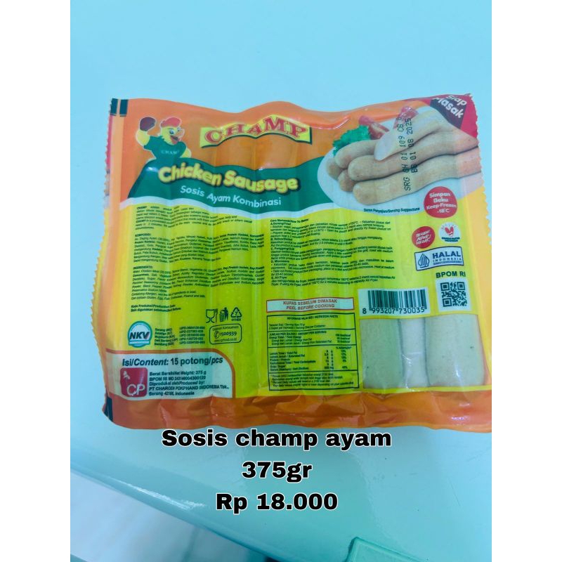 

Champ sosis ayam kombinasi 375gr