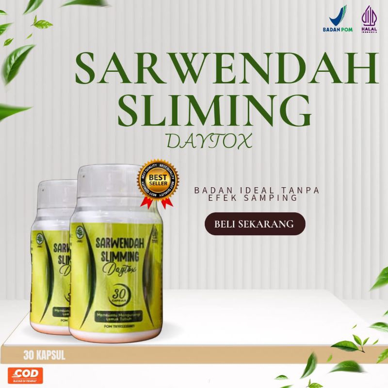 Sarwendah Juice Slimming Daytox isi 30 Kapsul Diet Ampuh merun Berat Badan