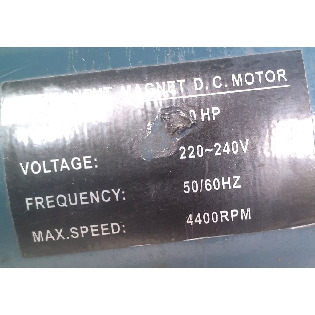 PERMANENT MAGNET DC MOTOR 1,5 HP