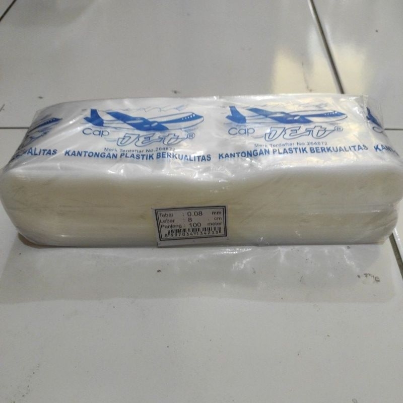 PP Bening rol 8x0, 8 JET (100meter) / Plastik PP Rol 8x0, 8 JET