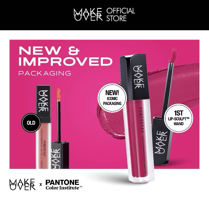 MAKE OVER POWERSTAY TRANSFERPROOF MATTE LIP CREAM || LIPSTICK MAKE OVER