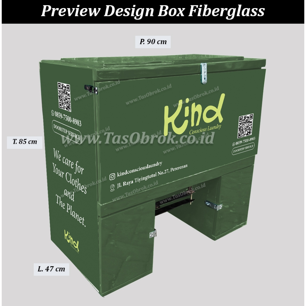 [CUSTOM] Box Fiberglass Motor / Box Delivery Fiberglass