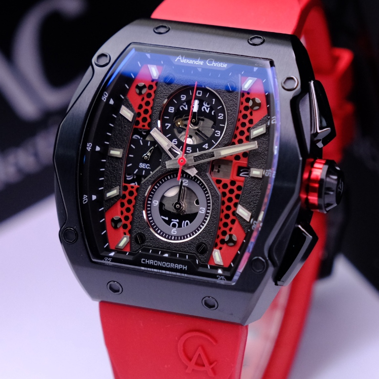 Alexandre Christie Pria Terbaru Original Warna Black Red - AC6608