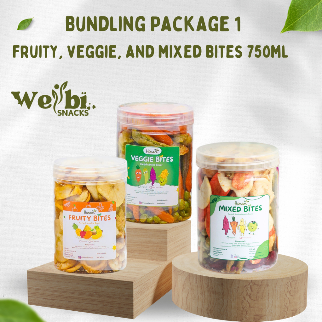 

QH Paket Hemat Keripik Buah Dan Sayur Wellbi Snack Cemilan Sehat Halal