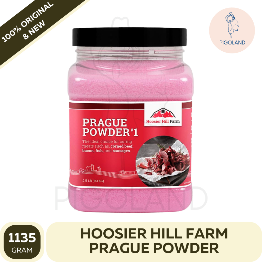 

Hoosier Hill Farm Prague Powder #1 Tinted Cure Pink Curing Salt Quick Cure USA 1135 Gram